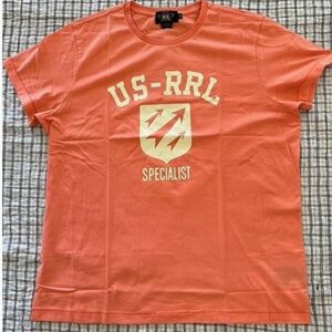 NEW RRL RALPH LAUREN GRAPHIC JERSEY T-SHIRT CREW  XL